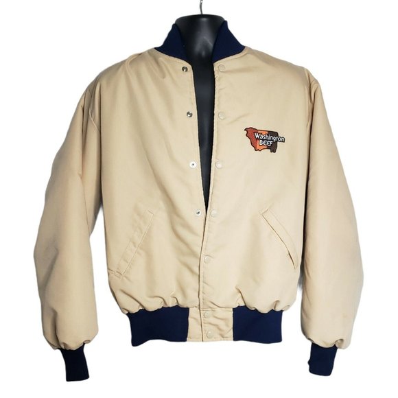 Birdie Jacket By Richard Leslie Quilted Bomber Jacket Washington State Cow Beef - Picture 1 of 10